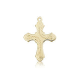 Cross Pendant, 14 Karat Gold - 14 KT Yellow Gold