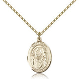 St. David of Wales Medal, Gold Filled, Medium - Gold-tone