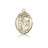 St. Sebastian Golf Medal, 14 Karat Gold, Medium - 14 KT Yellow Gold