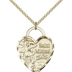 St. Michael the Archangel Medal, Gold Filled - Gold-tone