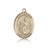 St. Aaron Medal, 14 Karat Gold, Large - 14 KT Yellow Gold