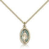 Miraculous Medal, Gold Filled - Gold-tone