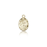 Scapular Medal, 14 Karat Gold - 14 KT Yellow Gold
