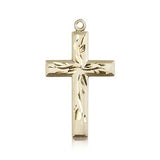Cross Pendant, 14 Karat Gold - 14 KT Yellow Gold