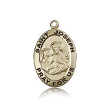 St. Joseph Medal, 14 Karat Gold - 14 KT Yellow Gold
