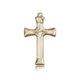 Cross Pendant, 14 Karat Gold - 14 KT Yellow Gold