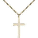 Cross Pendant, Gold Filled - Gold-tone