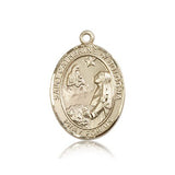 St. Catherine of Bologna Medal, 14 Karat Gold, Large - 14 KT Yellow Gold