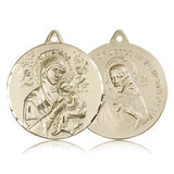 Our Lady of Perpetual Help Medal, 14 Karat Gold - 14 KT Yellow Gold