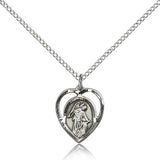 Guardian Angel Medal, Sterling Silver - 18" 1.2mm Sterling Silver Chain + Clasp