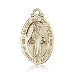 Scapular Medal, 14 Karat Gold - 14 KT Yellow Gold