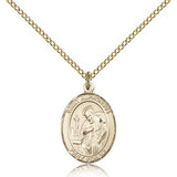 St. Alphonsus Medal, Gold Filled, Medium - Gold-tone