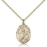 St. Martin De Porres Medal, Gold Filled, Medium - Gold-tone