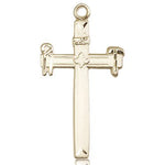Carpenter Cross Pendant, 14 Karat Gold - 14 KT Yellow Gold
