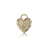 Miraculous Heart Medal, 14 Karat Gold - 14 KT Yellow Gold