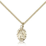 St. Ann Medal, Gold Filled - Gold-tone