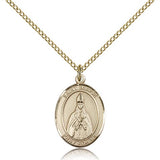 St. Blaise Medal, Gold Filled, Medium - Gold-tone