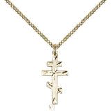 Cross Pendant, Gold Filled - Gold-tone