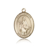 St. Amelia Medal, 14 Karat Gold, Large - 14 KT Yellow Gold