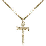 Nail Crucifix Pendant, Gold Filled - Gold-tone