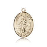 St. Cornelius Medal, 14 Karat Gold, Large - 14 KT Yellow Gold