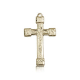 Cross Pendant, 14 Karat Gold - 14 KT Yellow Gold
