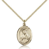 St. Rose of Lima Medal, Gold Filled, Medium - Gold-tone