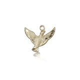 Holy Spirit Medal, 14 Karat Gold - 14 KT Yellow Gold