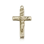 Crucifix Pendant, 14 Karat Gold - 14 KT Yellow Gold