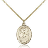 St. Kieran Medal, Gold Filled, Medium - Gold-tone