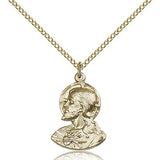 Head of Christ Medal, Gold Filled - Gold-tone