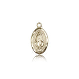 Miraculous Medal, 14 Karat Gold - 14 KT Yellow Gold