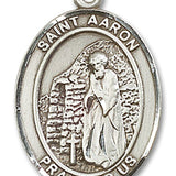 St. Aaron Medal, Sterling Silver, Large - No Chain