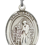 St. Aaron Medal, Sterling Silver, Large