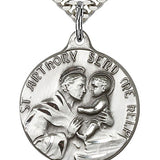 St. Anthony Medal, Sterling Silver