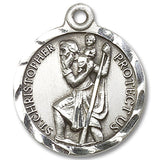 St. Christopher Medal, Sterling Silver - No Chain