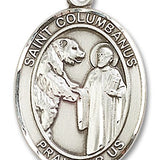 St. Columbanus Medal, Sterling Silver, Large - No Chain