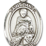 St. Daniel Medal, Sterling Silver, Large - No Chain