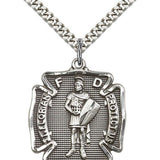 St. Florian Medal, Sterling Silver
