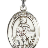 St. Giles Medal, Sterling Silver, Large