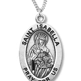 Women's St. Isabella Necklace Oval Sterling Silver with Chain Options