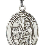 St. Jerome Medal, Sterling Silver, Large