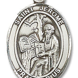 St. Jerome Medal, Sterling Silver, Large - No Chain
