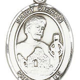 St. Kieran Medal, Sterling Silver, Large - No Chain