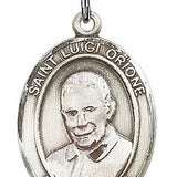 St. Luigi Orione Medal, Sterling Silver, Large