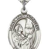 St. Mary Magdalene Medal, Sterling Silver, Large