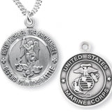 St. Michael Marine Medal Sterling Silver