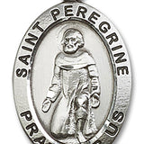 St. Peregrine Medal, Sterling Silver - No Chain