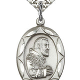 St. Pio of Pietrelcina Medal, Sterling Silver