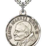 St. Pope John Paul II Medal, Sterling Silver